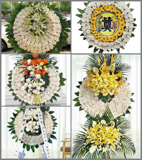 山西运城闻喜县候村乡柴家峪村花圈速递